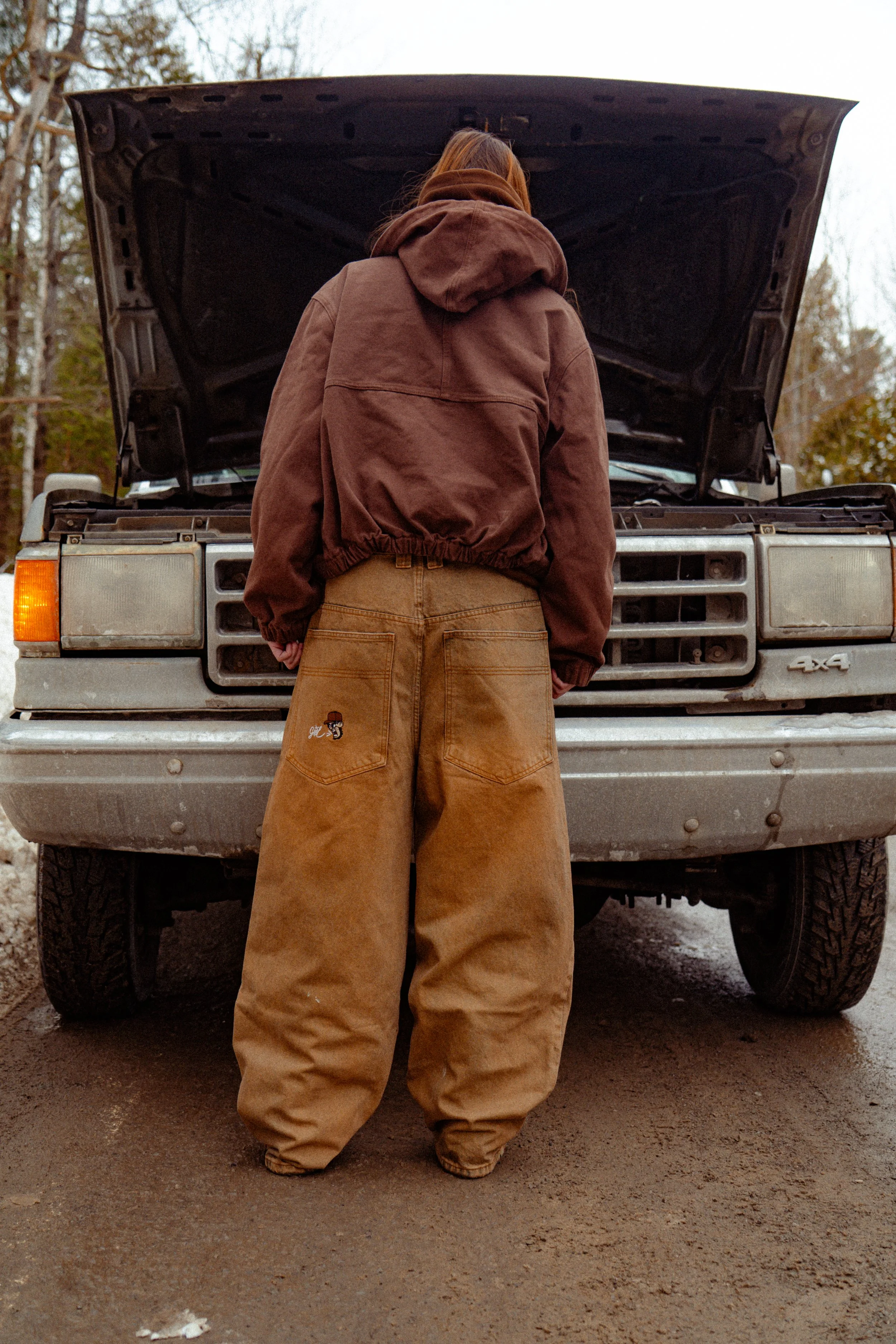 パンツ GONE PANTS Baggy Acid Wash Jeans GONE PANTS Baggy Acid Wash Jeans